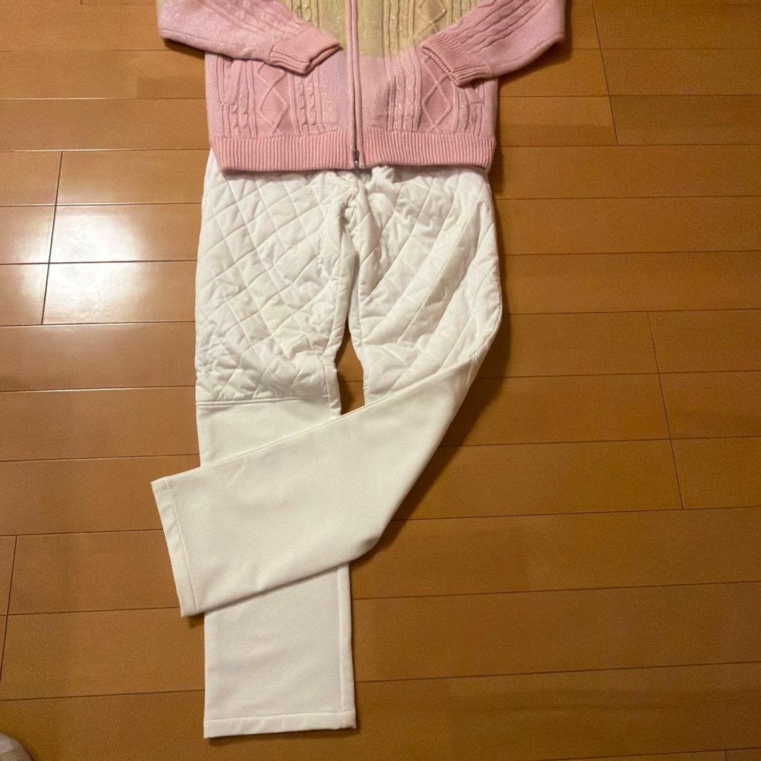 美品　1回のみ使用　ニューバランス冬のゴルフコーデ　上下セット　キャロウェイ