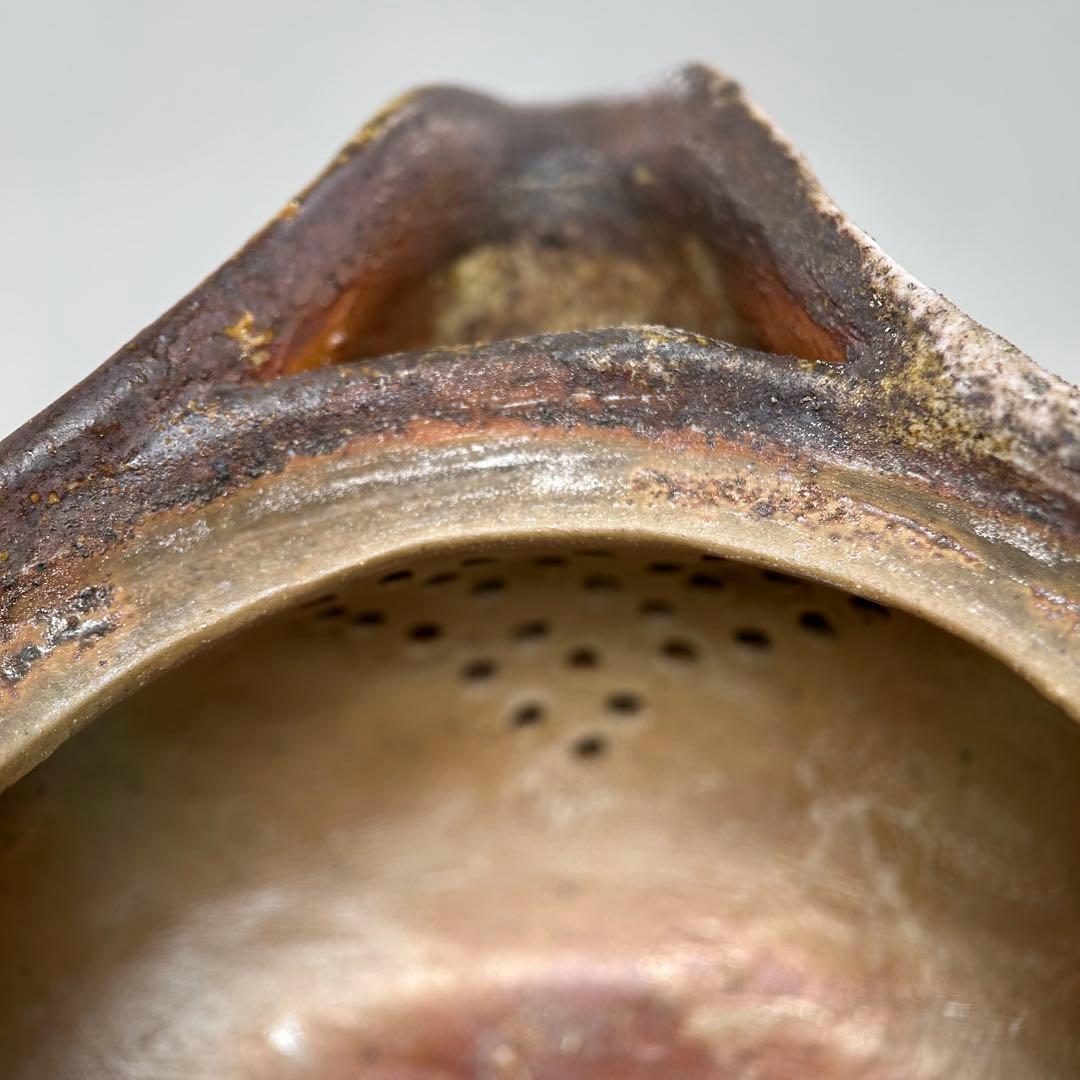 石田安弘 備前焼龟宝瓶 般若心经 人気作者 急須 共箱 共布 茶注