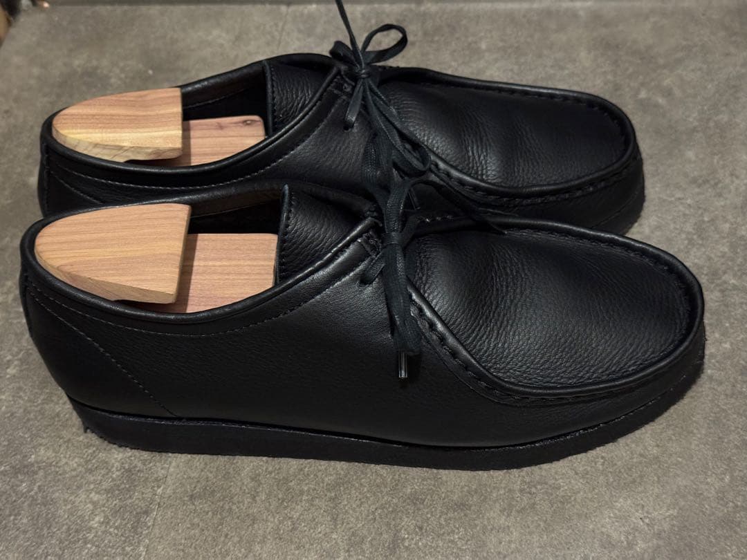 極美品　スティルバイハンド　シボ革　チロリアンシューズ　ブラック黒