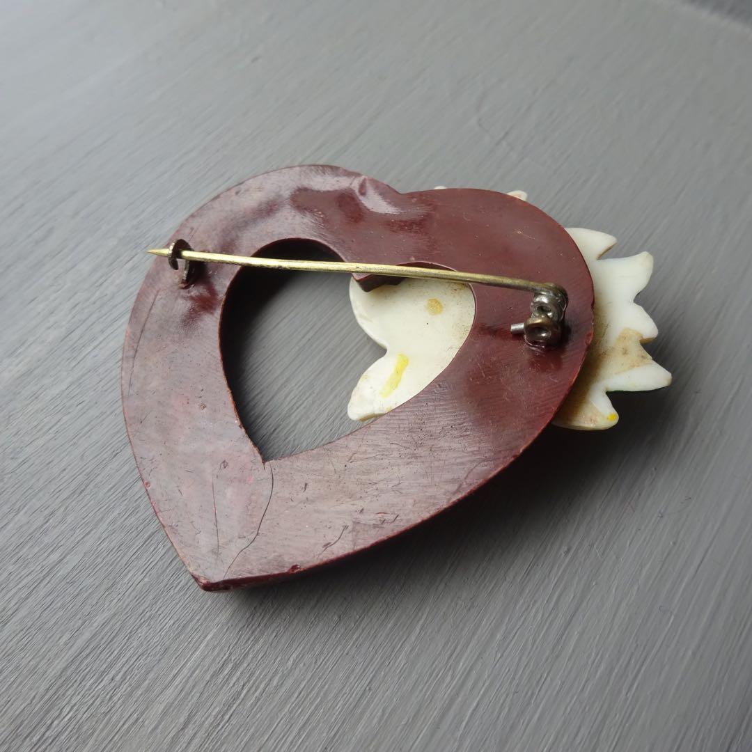 1950's ヴィンテージ ブローチ エーデルワイス ユーロ ブロカント