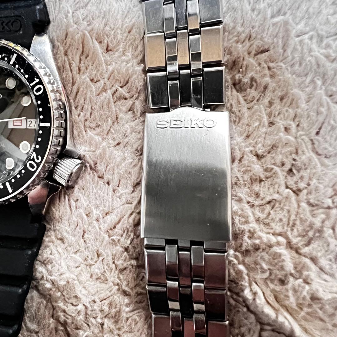 希少価値　初期1986年製 精工舎　稼働ビンテージダイバー 200mベルトセット