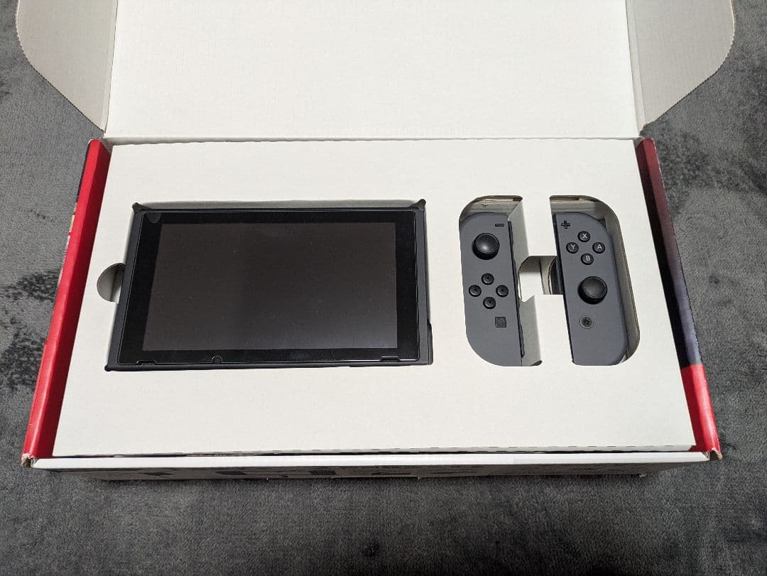 Nintendo switch 本体 グレー バッテリー強化版
