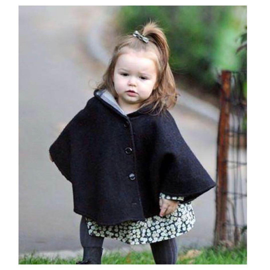 BURBERRY♡チェック ハート ポンチョ ケープ♡サイズS