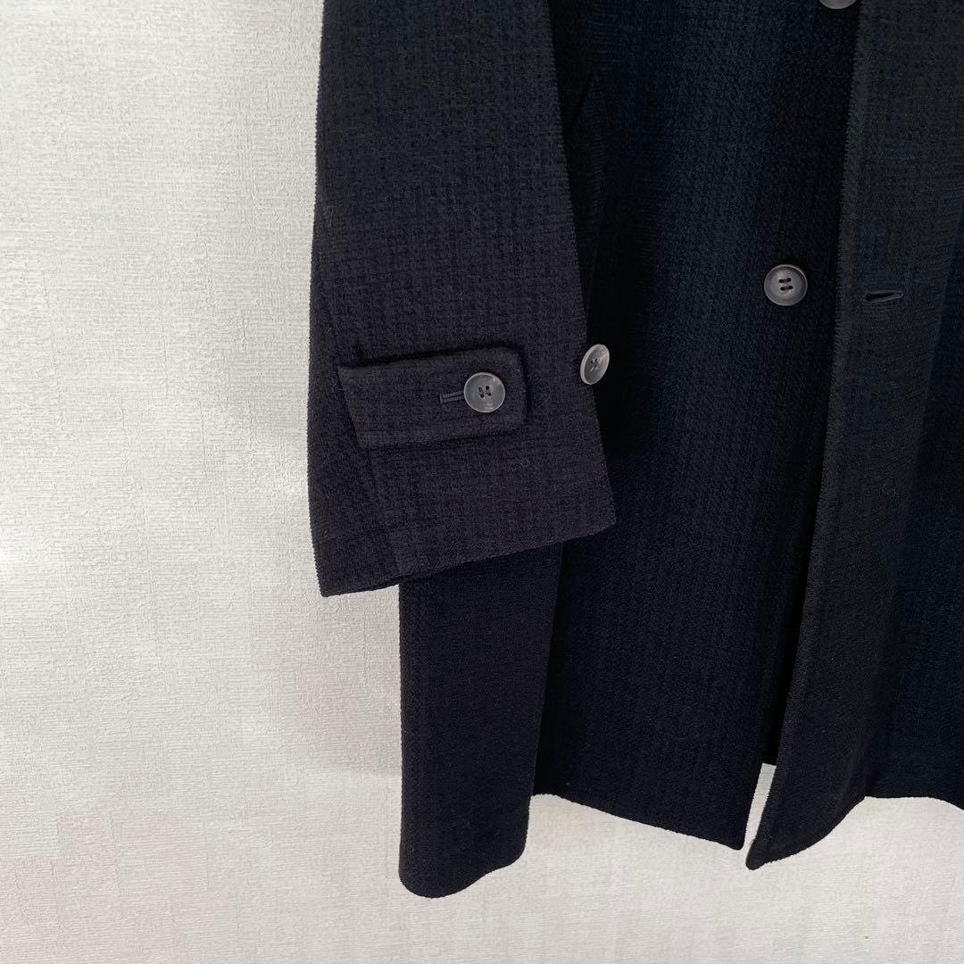 【美品】MEN’S TENORAS スタンドカラーコート L ブラック