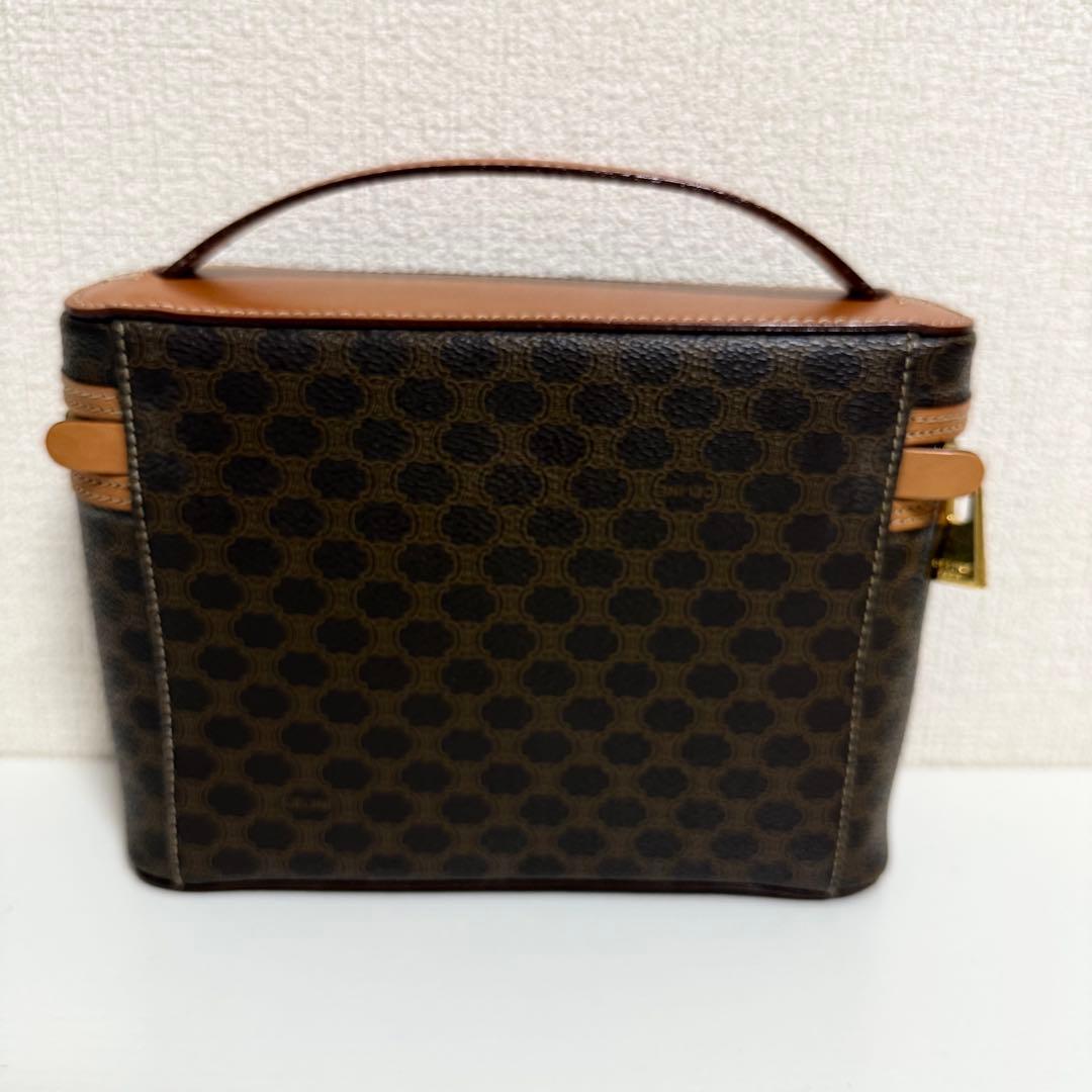 CELINE セリーヌ マカダム柄 バニティバッグ