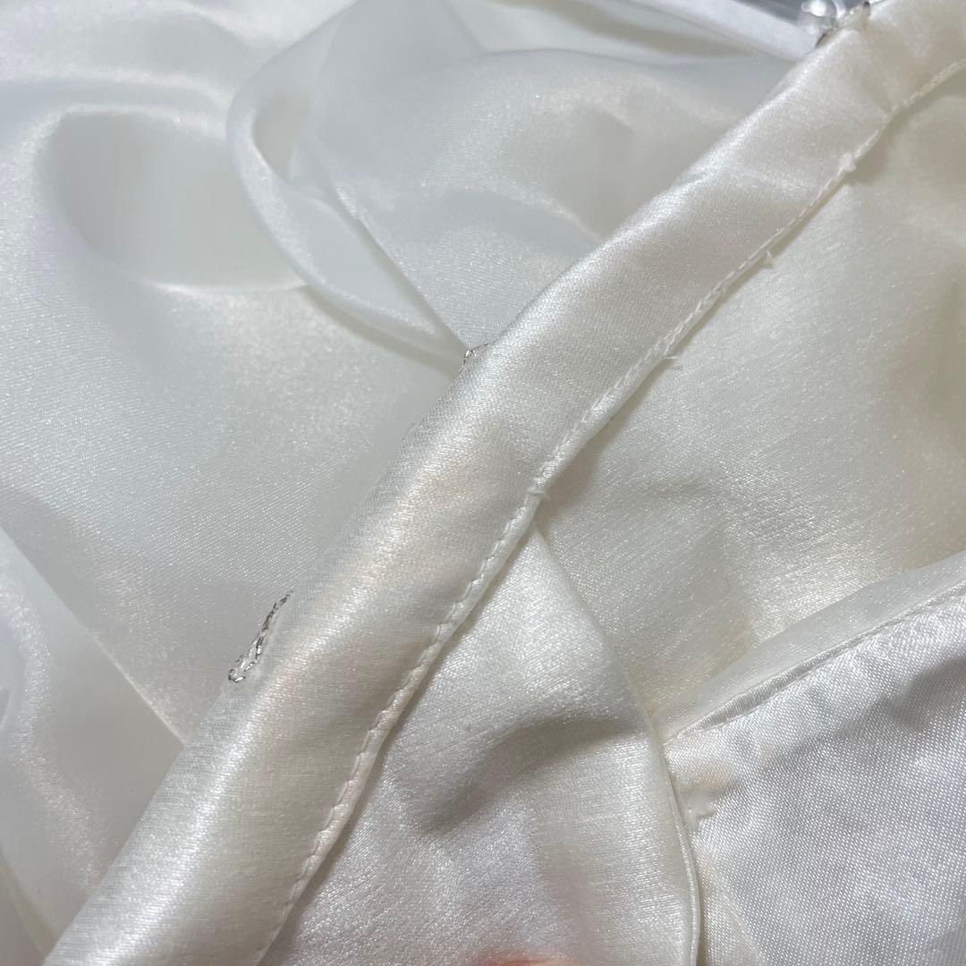 ウェディングドレス　取り外し可能ロールカラー付き　フルオーダー　着用1日限り