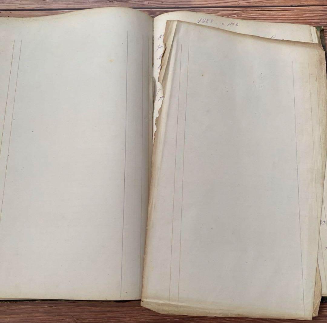 1800年代 フランス　大判帳簿１冊　c15