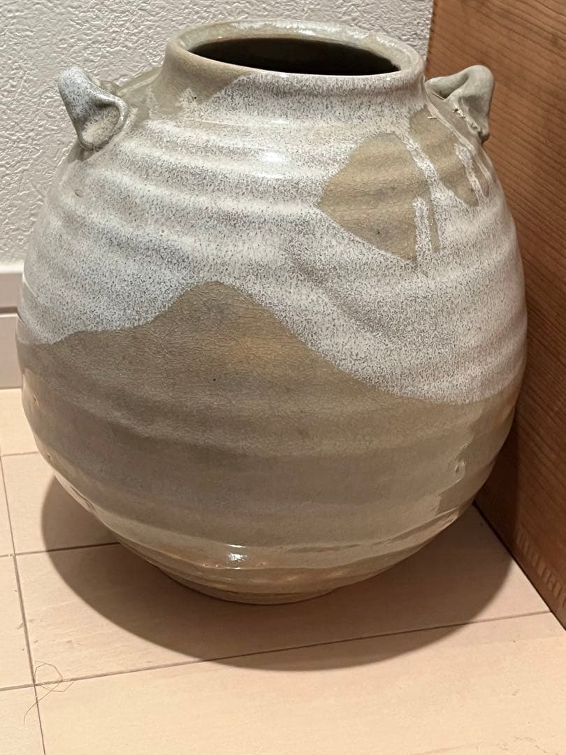 七代 岡田仙舟 萩焼 花瓶