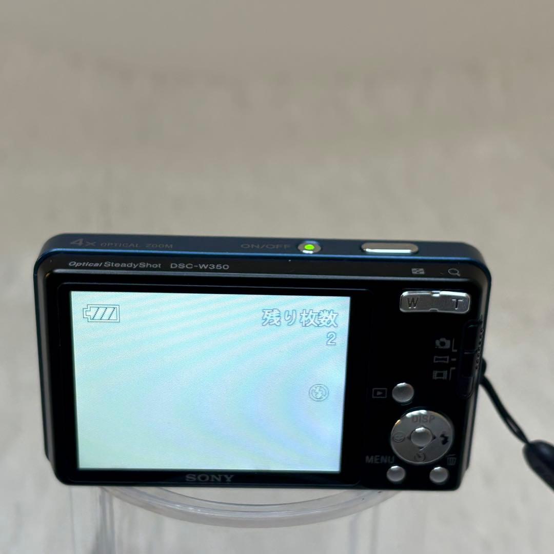SONY カメラ DSC-W350 充電器 ブルー コンデジ 動作品 - メルカリ