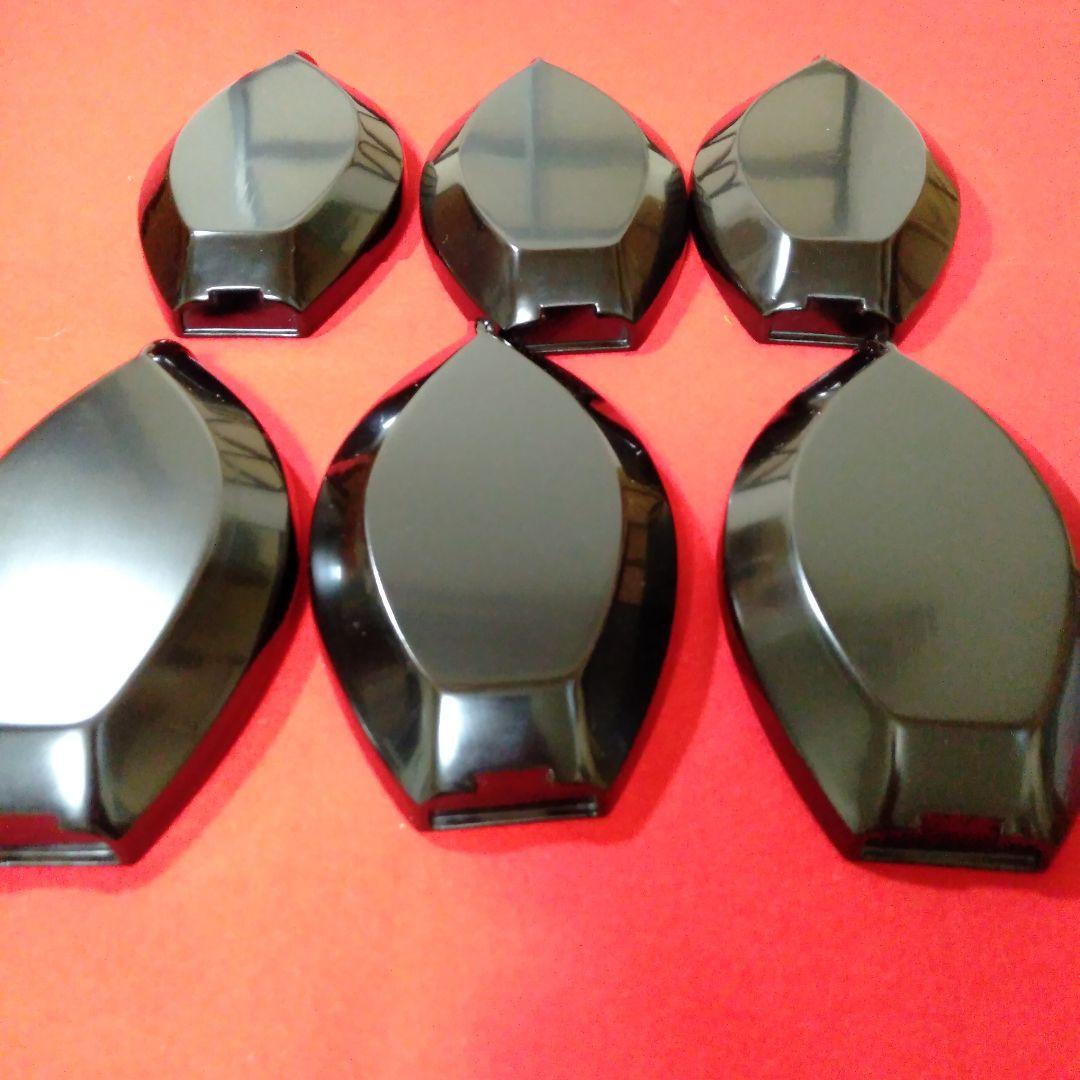 輪島塗 総黑舟形木皿六枚