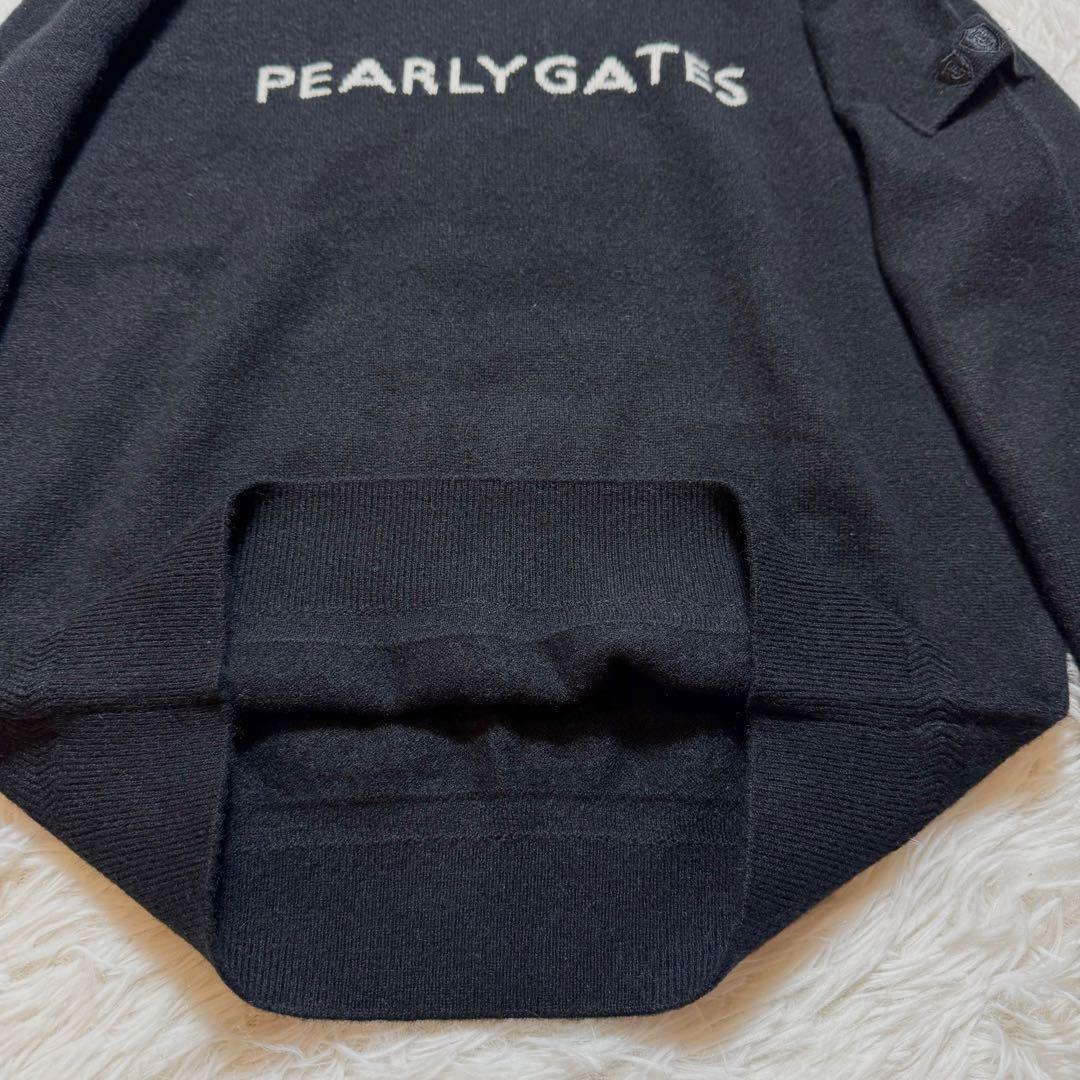 のんたろう様未使用級 パーリーゲイツ カシミヤ100% ニット セーター ロゴ刺