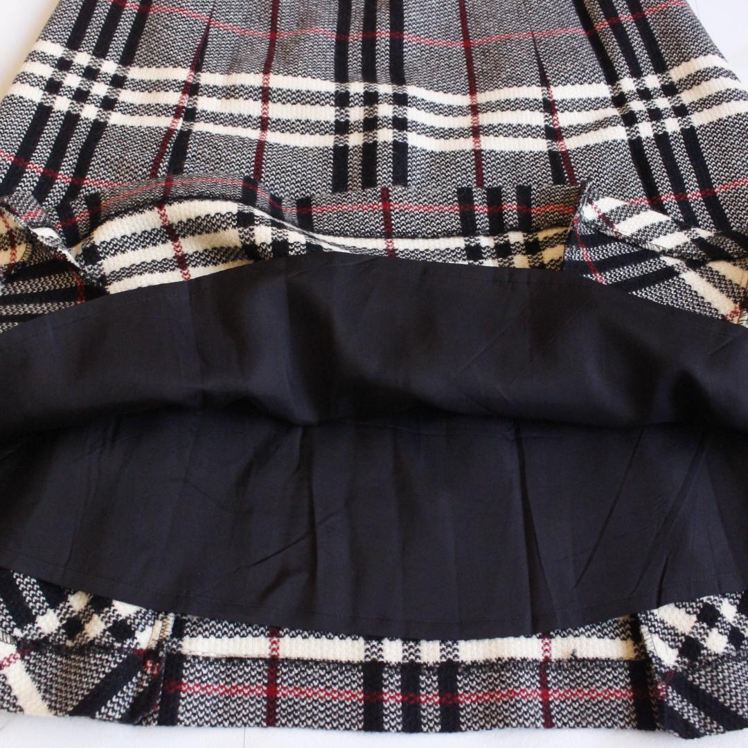 【極美品 大きいサイズ】BURBERRY LONDON フレアスカート 44