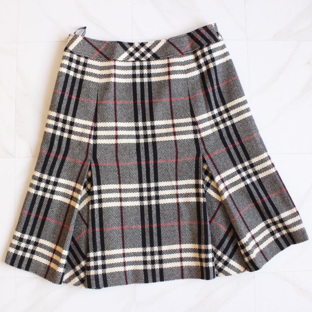 【極美品 大きいサイズ】BURBERRY LONDON フレアスカート 44