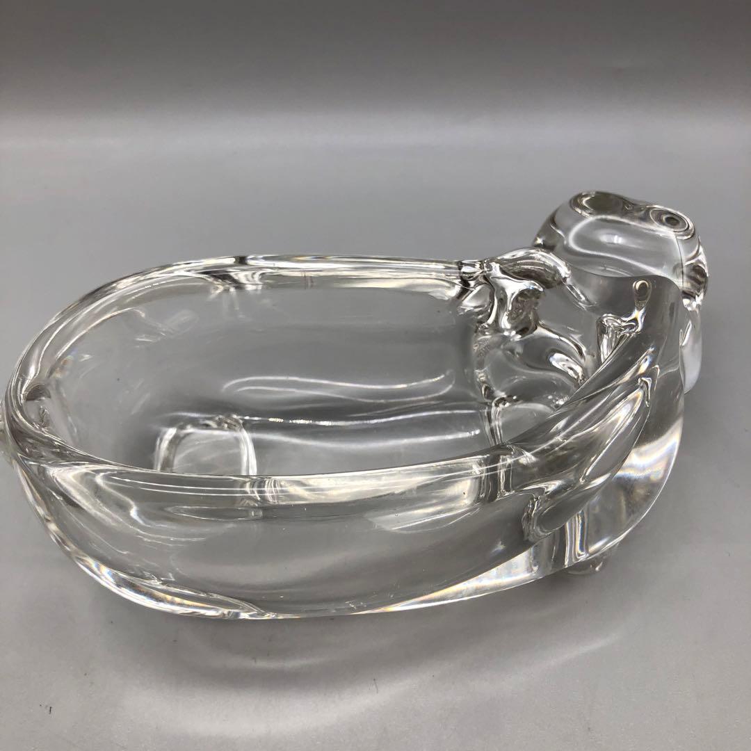 東洋佐々木ガラスクリスタル動物園シリーズ置物小物入れ犬&イノシシ