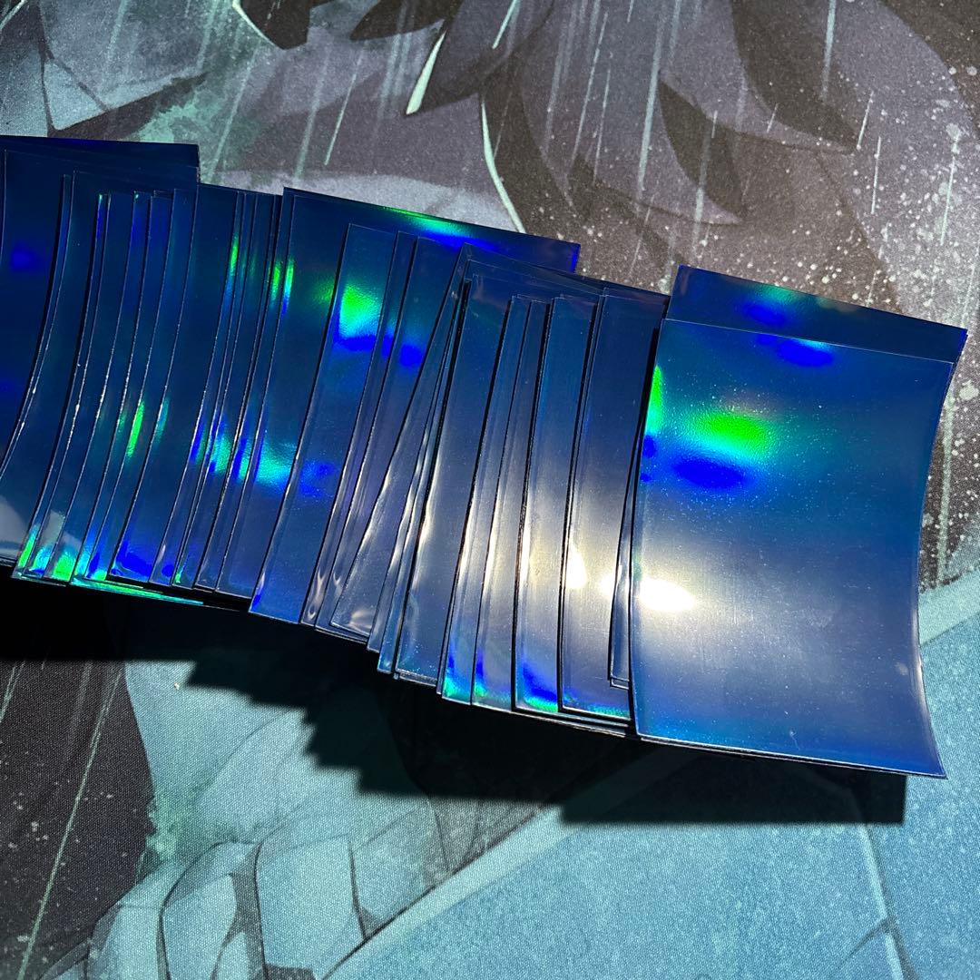 最終値下げ】【希少】遊戯王 初期青ロゴスリーブ 70枚入【開封・使用済】