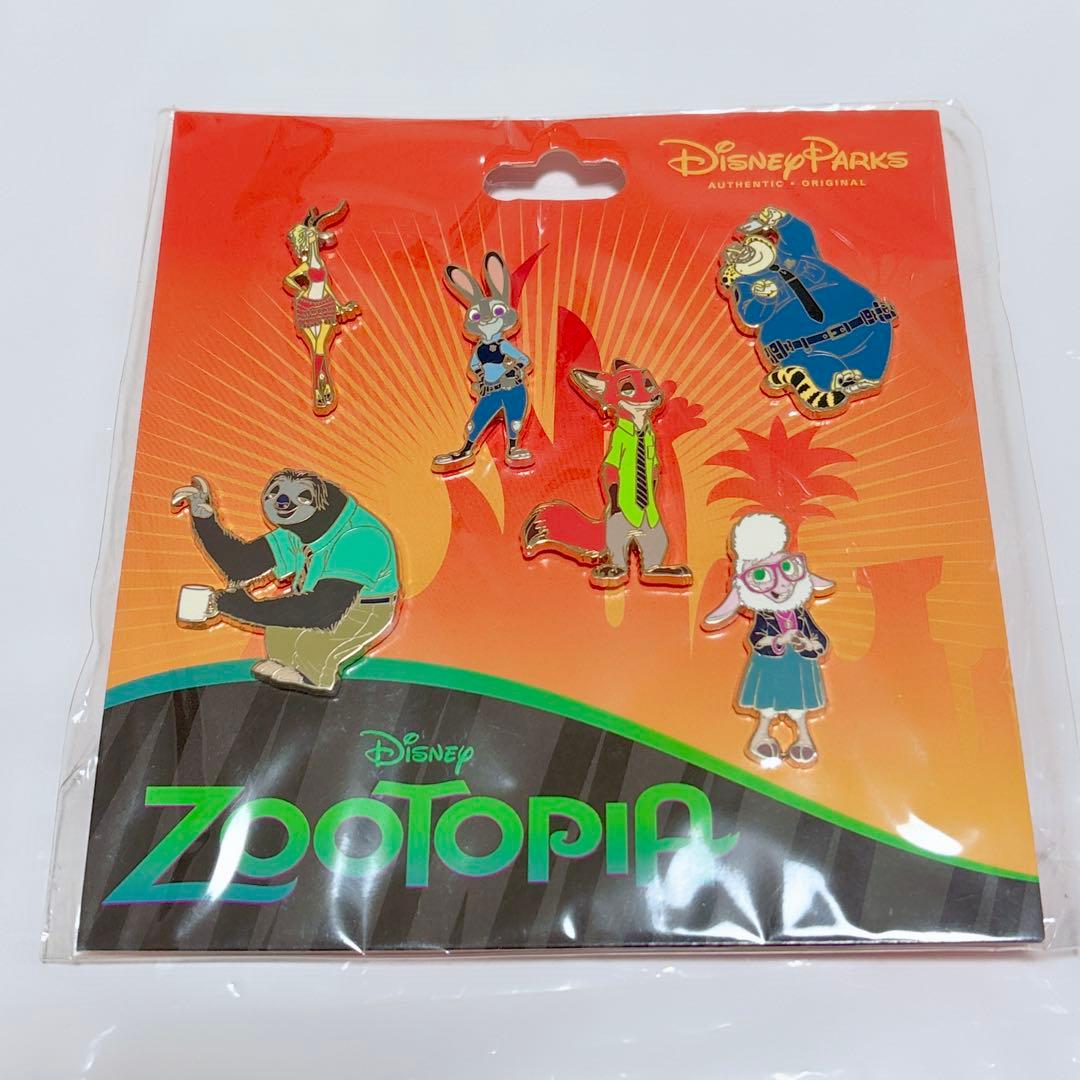 ディズニーパーク ズートピア zootopia ピンズ ピンバッジ 6個セット