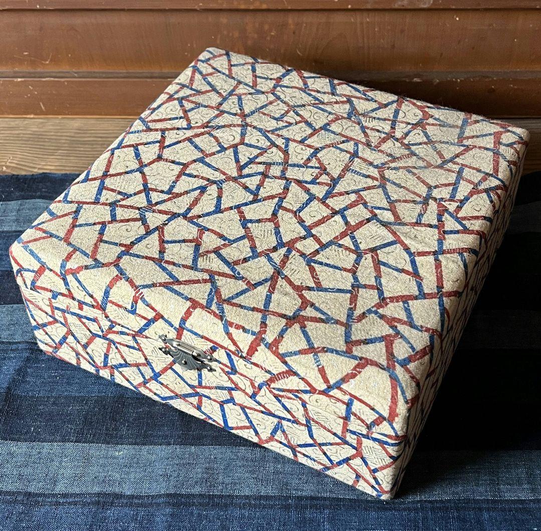 箱付】漆器 七福神図 盛り絵付け蒔絵 お盆と重箱 アンティーク 骨董品