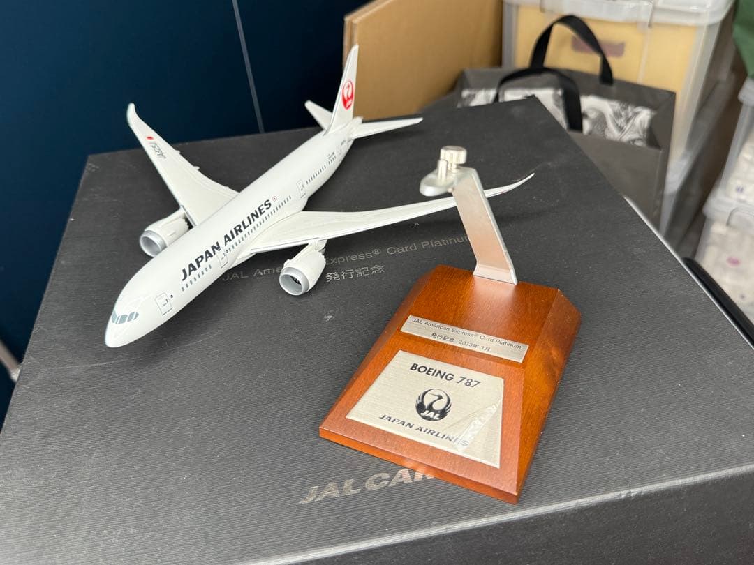 JAL アメックスプラチナカード特典 BOEING 787 1/200 希少品
