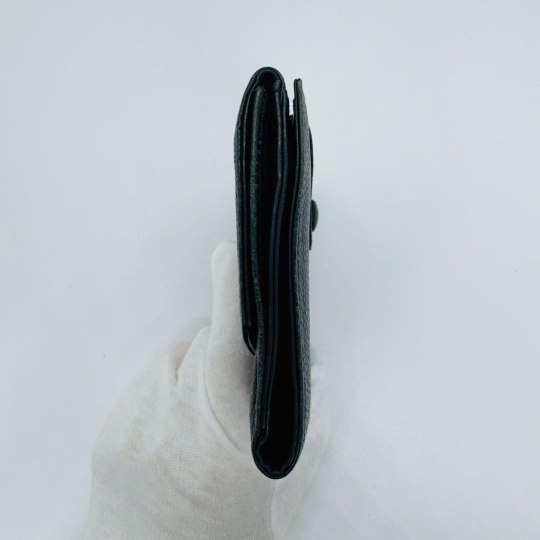 ✨CHANEL✨シャネル✨レザー✨ブラック✨ココマーク✨2つ折り財布✨