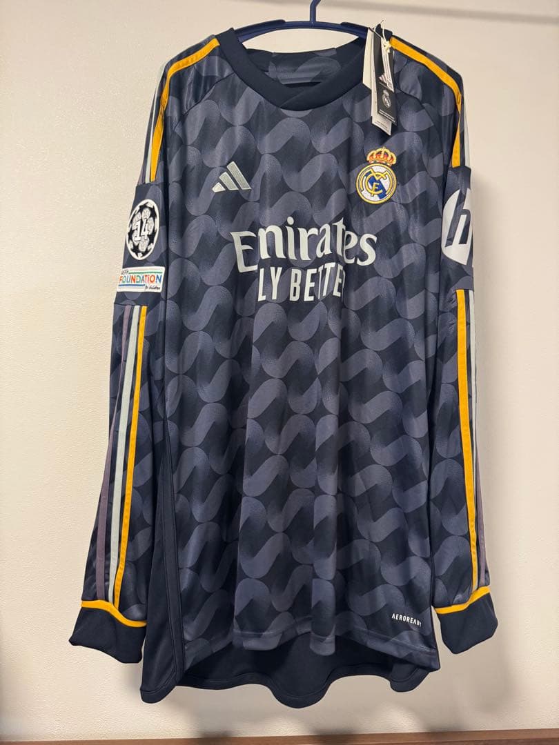 正規品】レアルマドリード ベリンガム 23/24 アウェイ 長袖 ユニフォーム