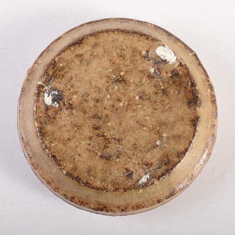 茶道具 木村盛伸作 灰釉 香合 共布共箱 V 8318