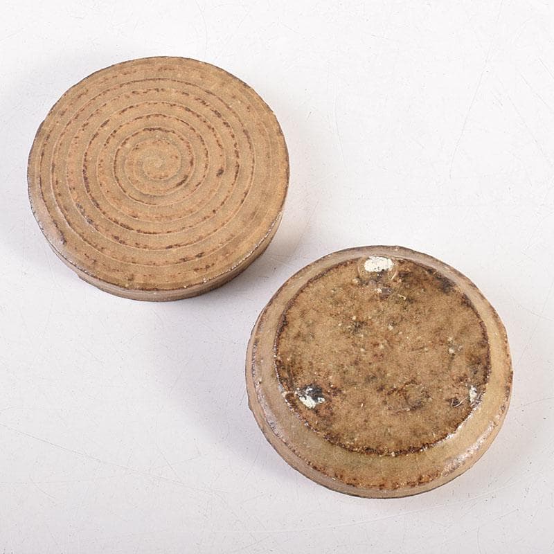 茶道具 木村盛伸作 灰釉 香合 共布共箱 V 8318