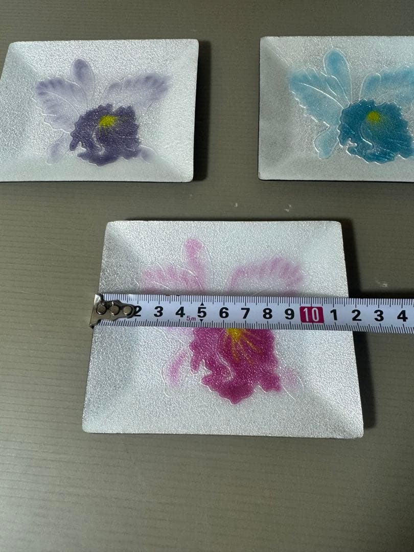 2421 七宝焼　小皿　3客