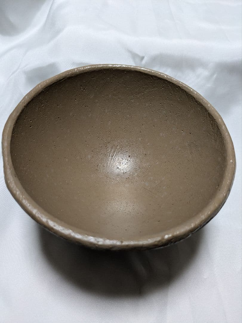 石彫茶碗、抹茶茶碗、石彫刻茶碗、安山岩茶碗、倉田辰彦作、日本製
