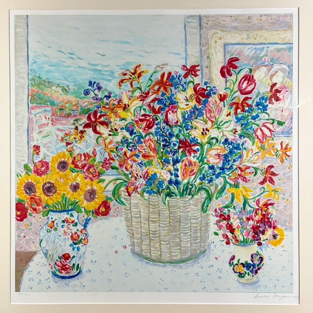 美品 レスリー・セイヤー「サンフランシスコ」シルクスクリーン 大作