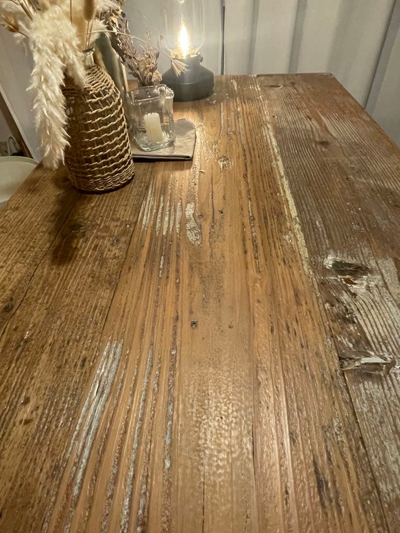 お値引き可】足場板ダイニングテーブル(カフェで使用)アンティーク