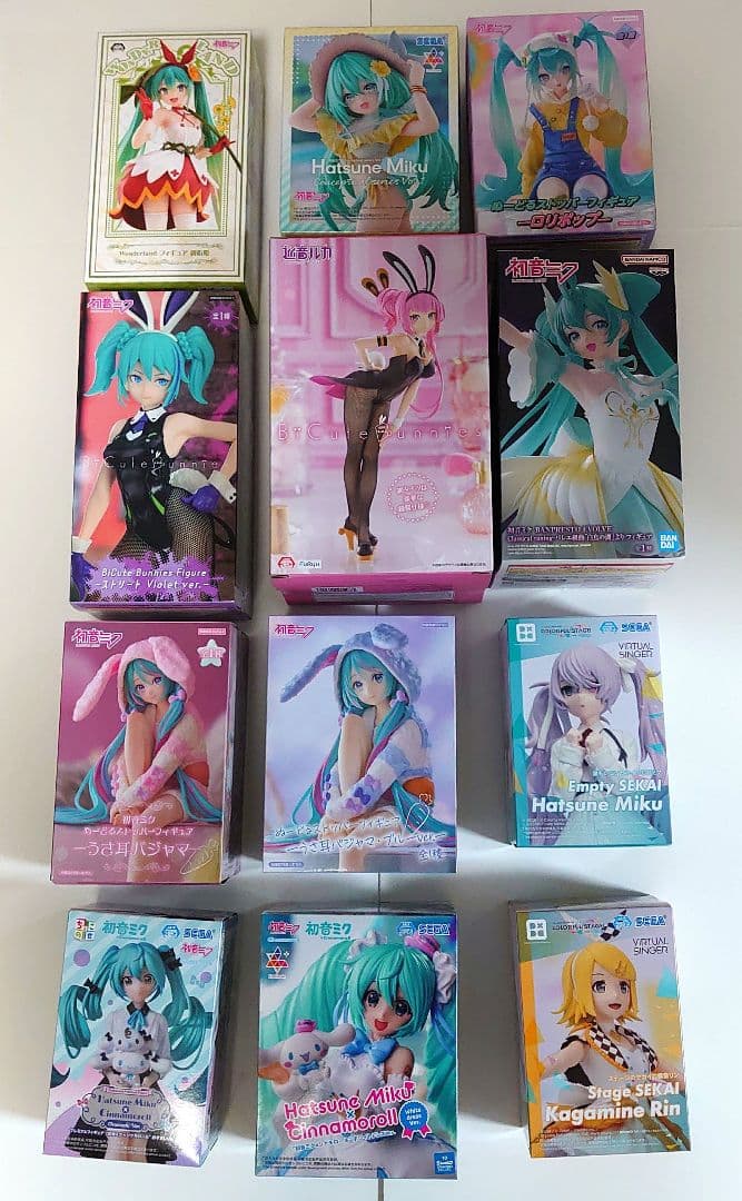まとめ売り 初音ミク 鏡音リン フィギュア 12個セット 未開封まとめ売り】初音ミク・鏡音リン・鏡音レン フィギュアセット