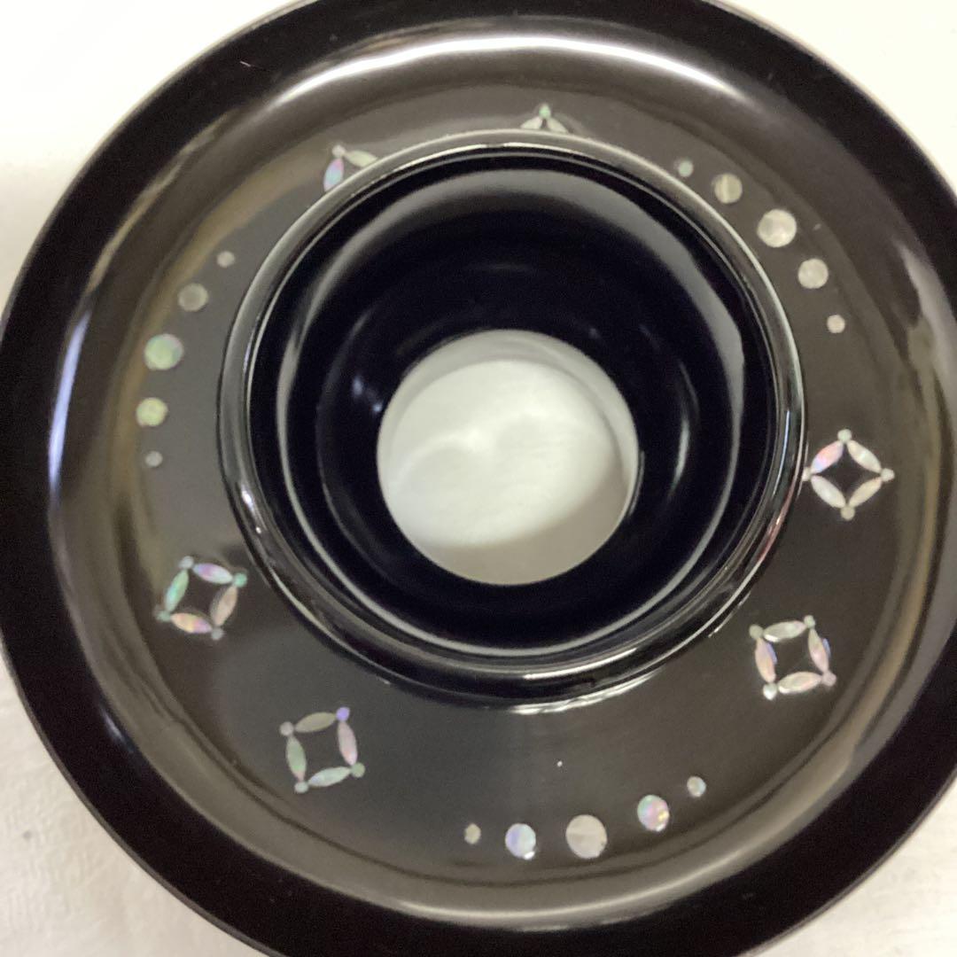 S1 螺鈿 漆塗り 天目台 茶道具