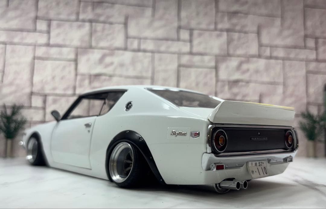 1/18ミニカー　京商 ケンメリGTR ロングノーズ　ワタナベ深リムカスタム