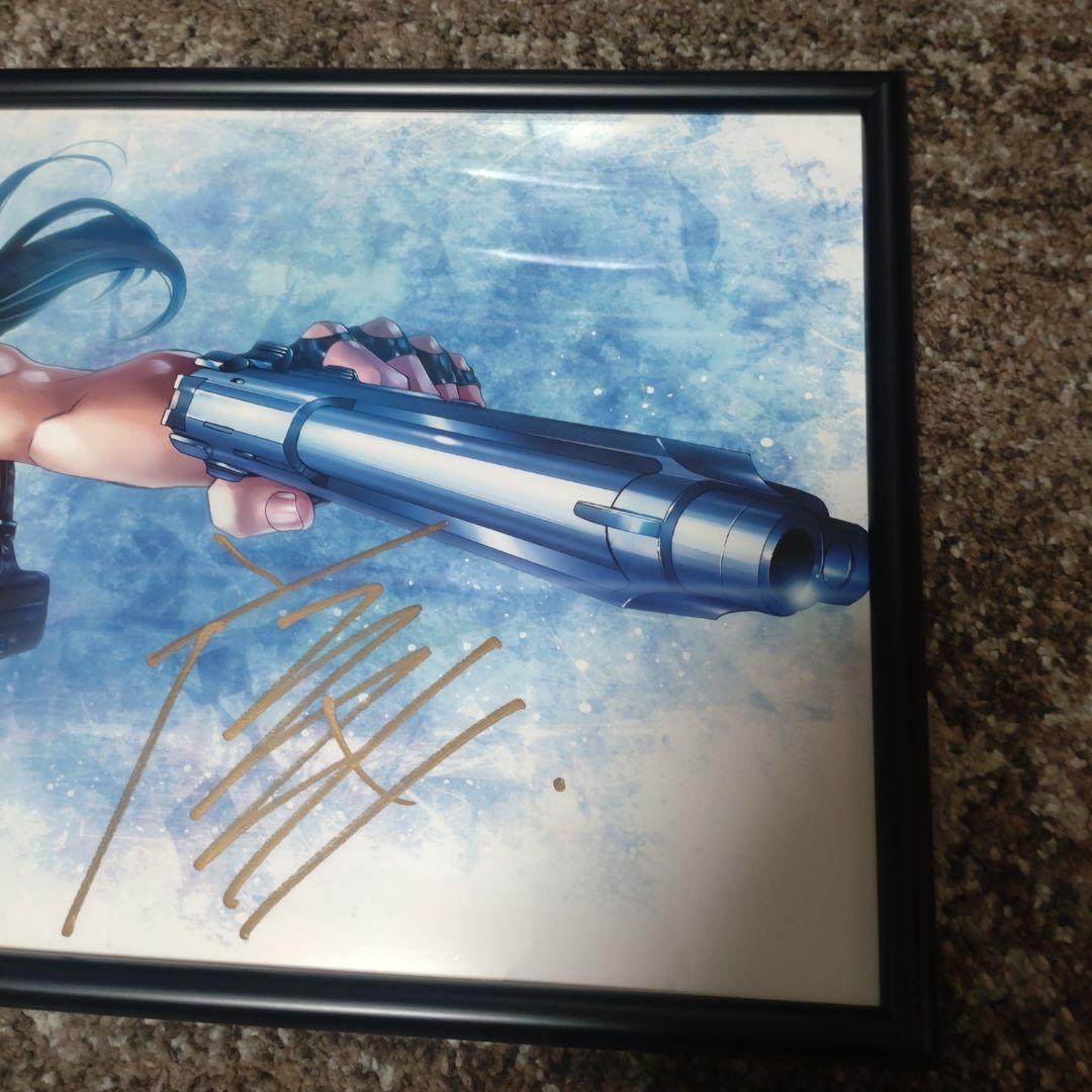 ブラックラグーン　レヴィ　複製原画　直筆サイン入り