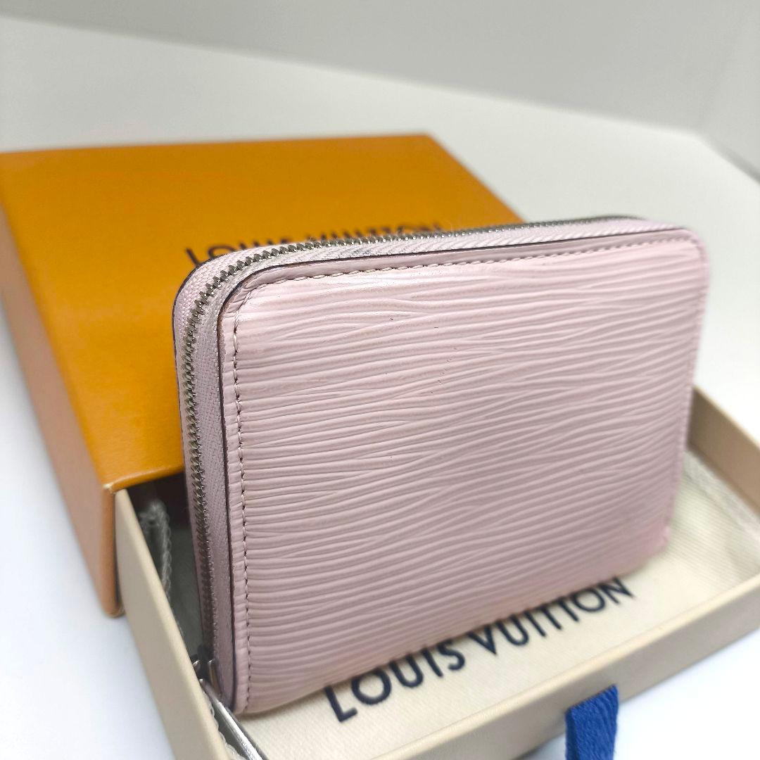 箱付 美品 ルイヴィトン エピ ジッピーパース ローズバレリーヌ ピンク