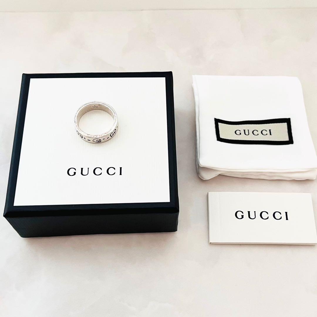 箱・袋付き GUCCI 指輪 19 ゴーストリング シルバー925