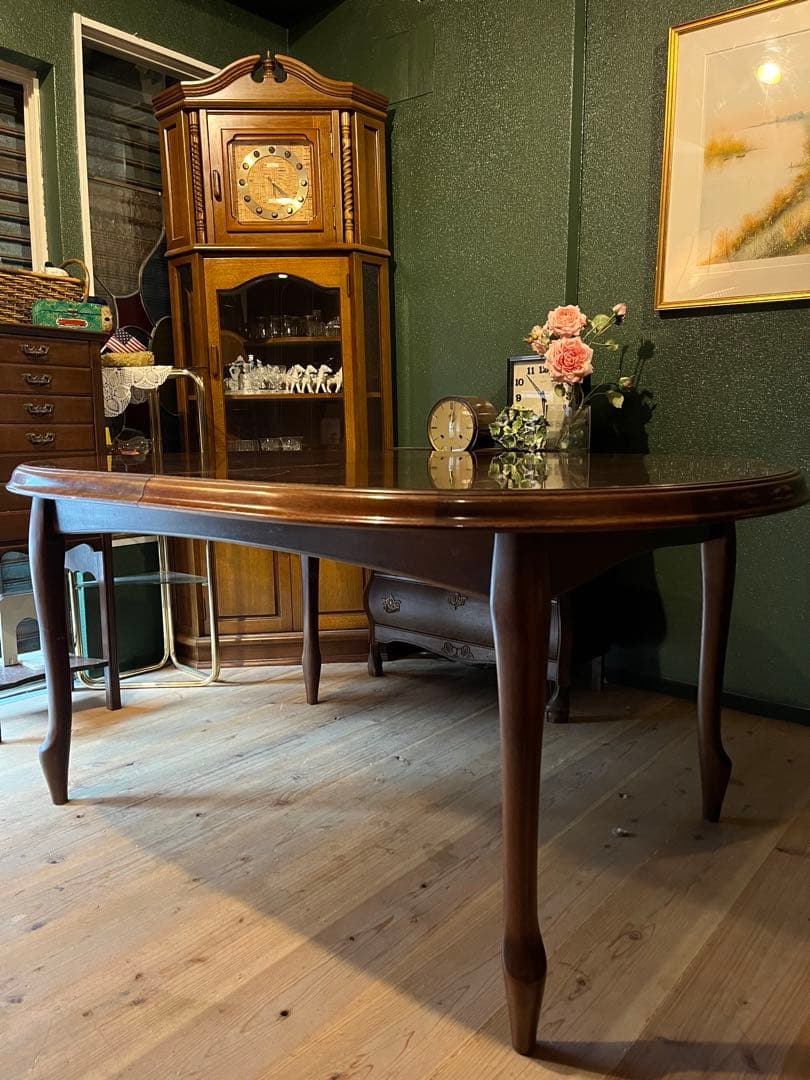 マルニ ベルサイユ ダイニングテーブル 6人用 伸縮 アンティーク インテリア