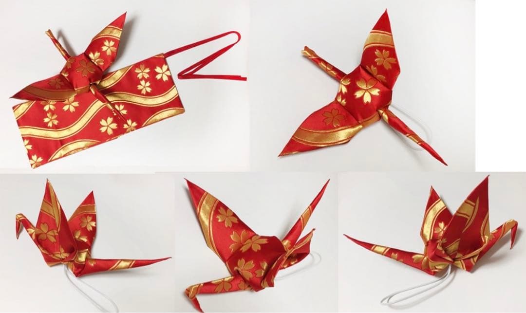 あそ美や　折り鶴帯（オーダー）