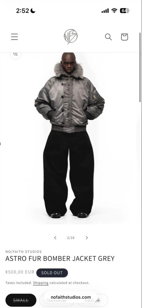 ジャケット・アウター nofaith studios Astro Fur Bomber Jacket