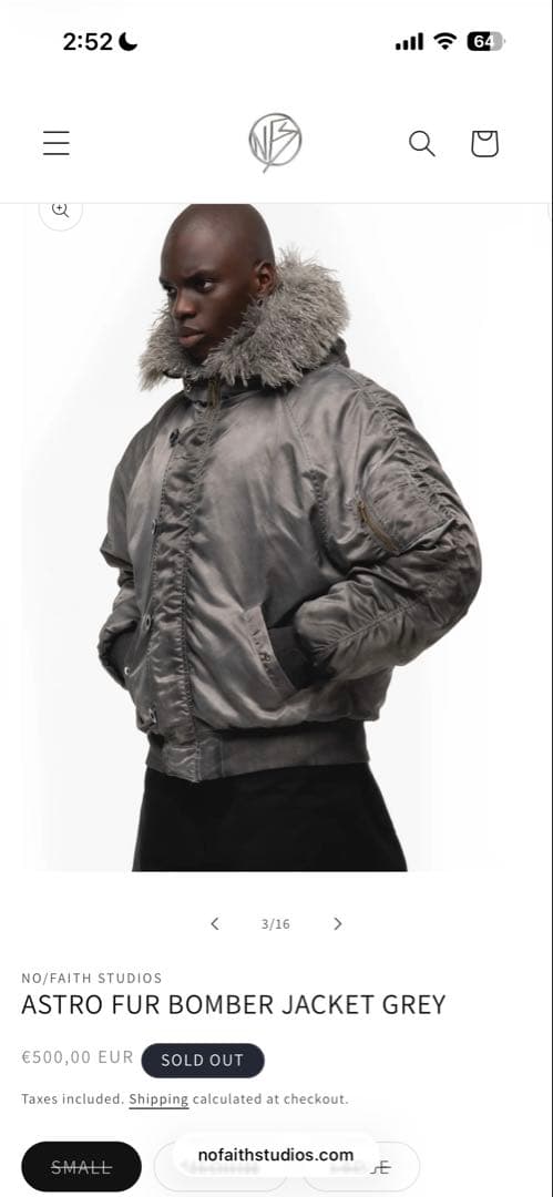 ジャケット・アウター nofaith studios Astro Fur Bomber Jacket