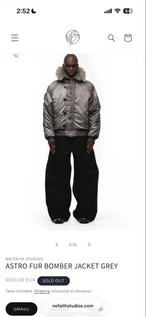 ジャケット・アウター nofaith studios Astro Fur Bomber Jacket