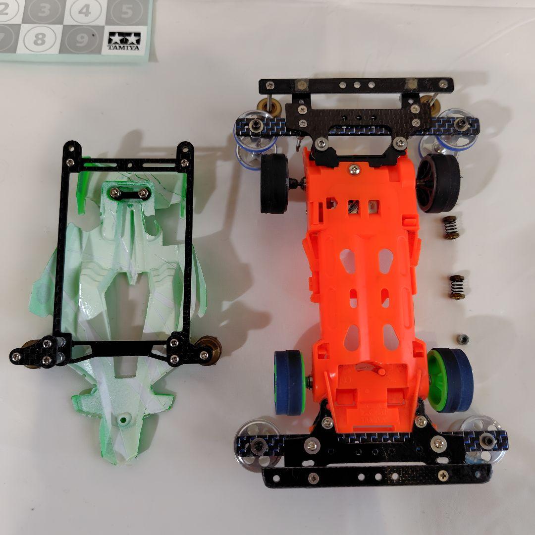 タミヤ　ミニ四駆　パーツ　ポータブルピット　カーボン　限定　引退セット