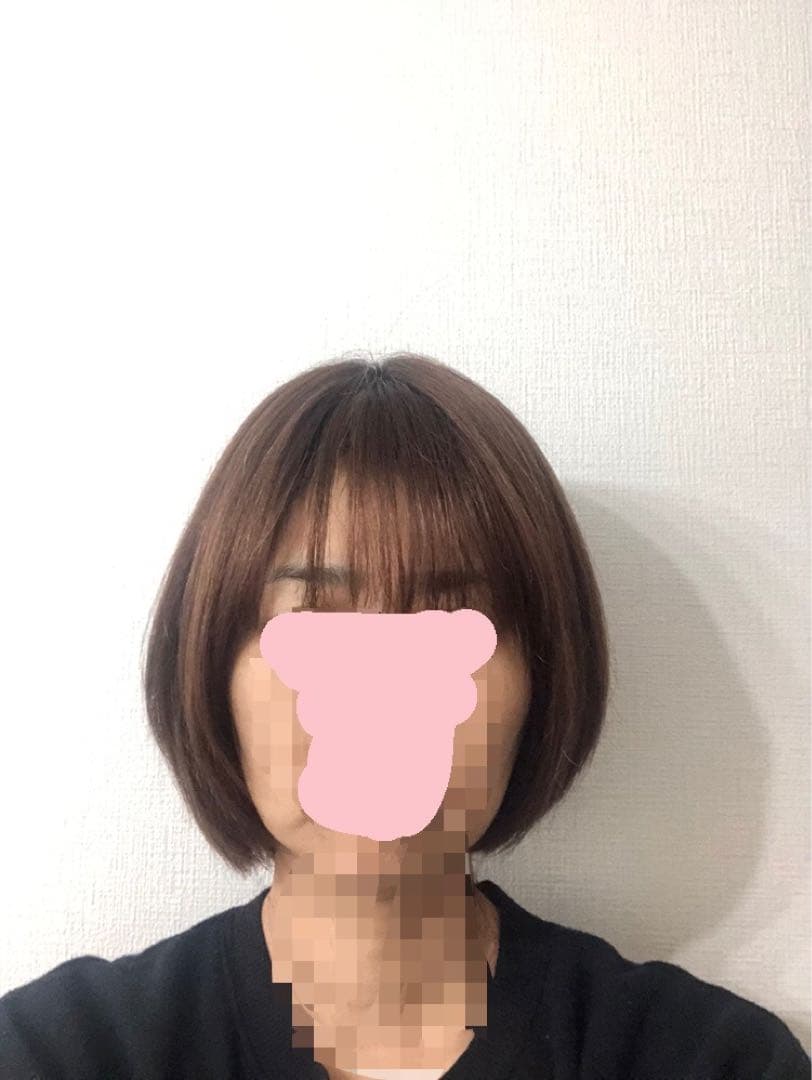 人毛100% ショートボブ ブラウン 未使用