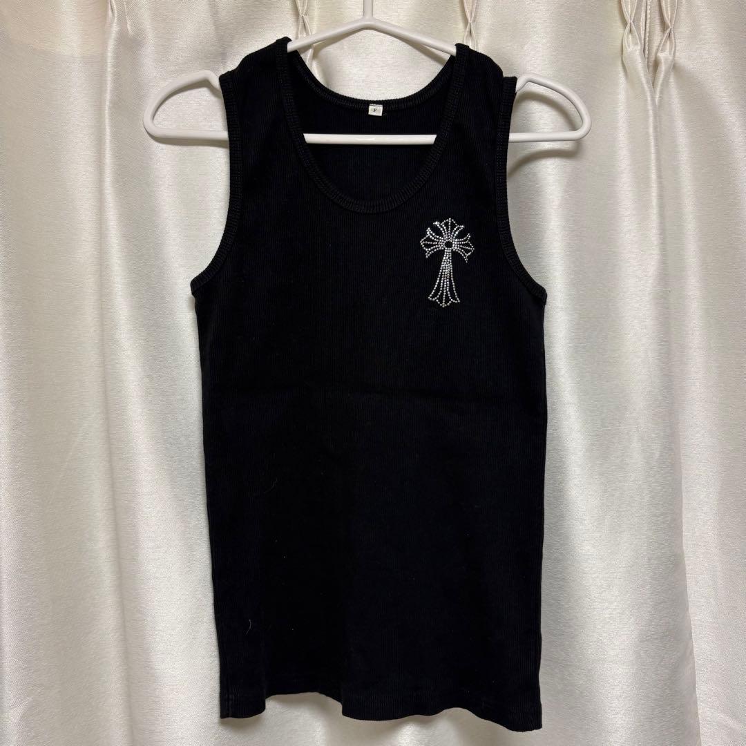 Chrome Hearts ブラック タンクトップ - メルカリ