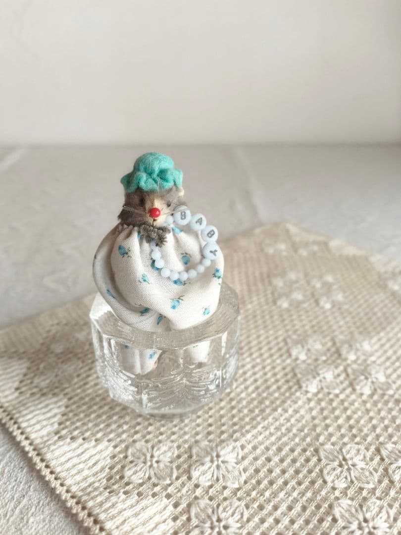 vintage figure ❀ふんわり可愛い ラグビー選手の ネズミくん chou