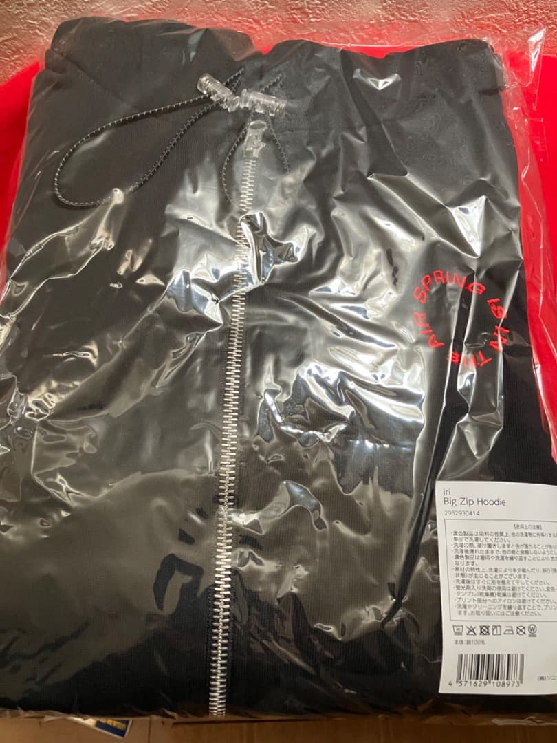 iriの2025 Spring Goods ジップフーディー　パーカー　新品XL
