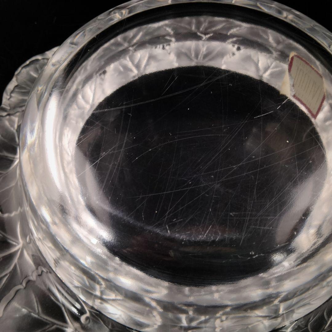 P331 ルネ・ラリック クリスタル フロストガラス 花弁 器 箱付 - メルカリ