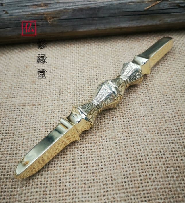 【修縁堂】密教法具 真鍮製 金剛杵 一鈷杵 寺院用仏具