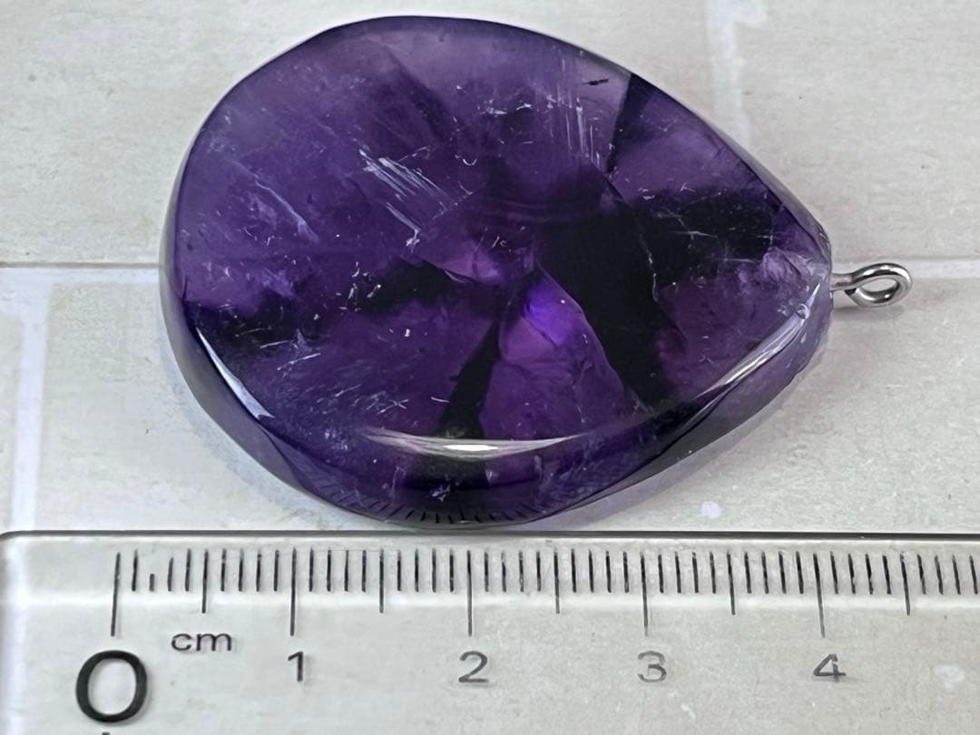 トラピッチェ アメジスト紫水晶ペンダントトップパーツ原石パーツ