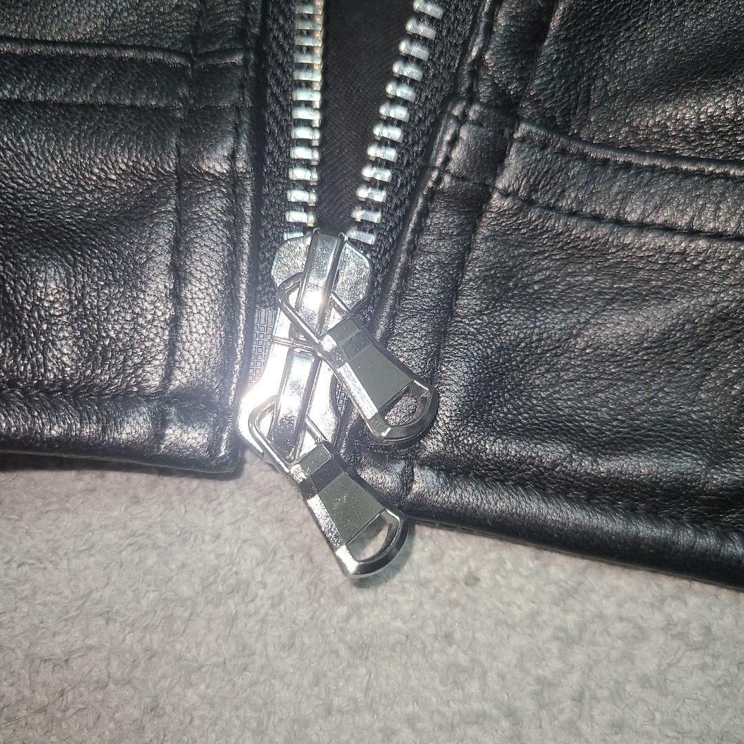 y2様 ナノユニバース シングルライダース レザージャケット 羊革 L